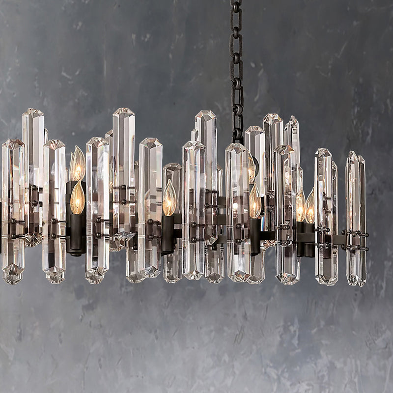 Bonnington Crystal  Rectangle Chandelier 54"