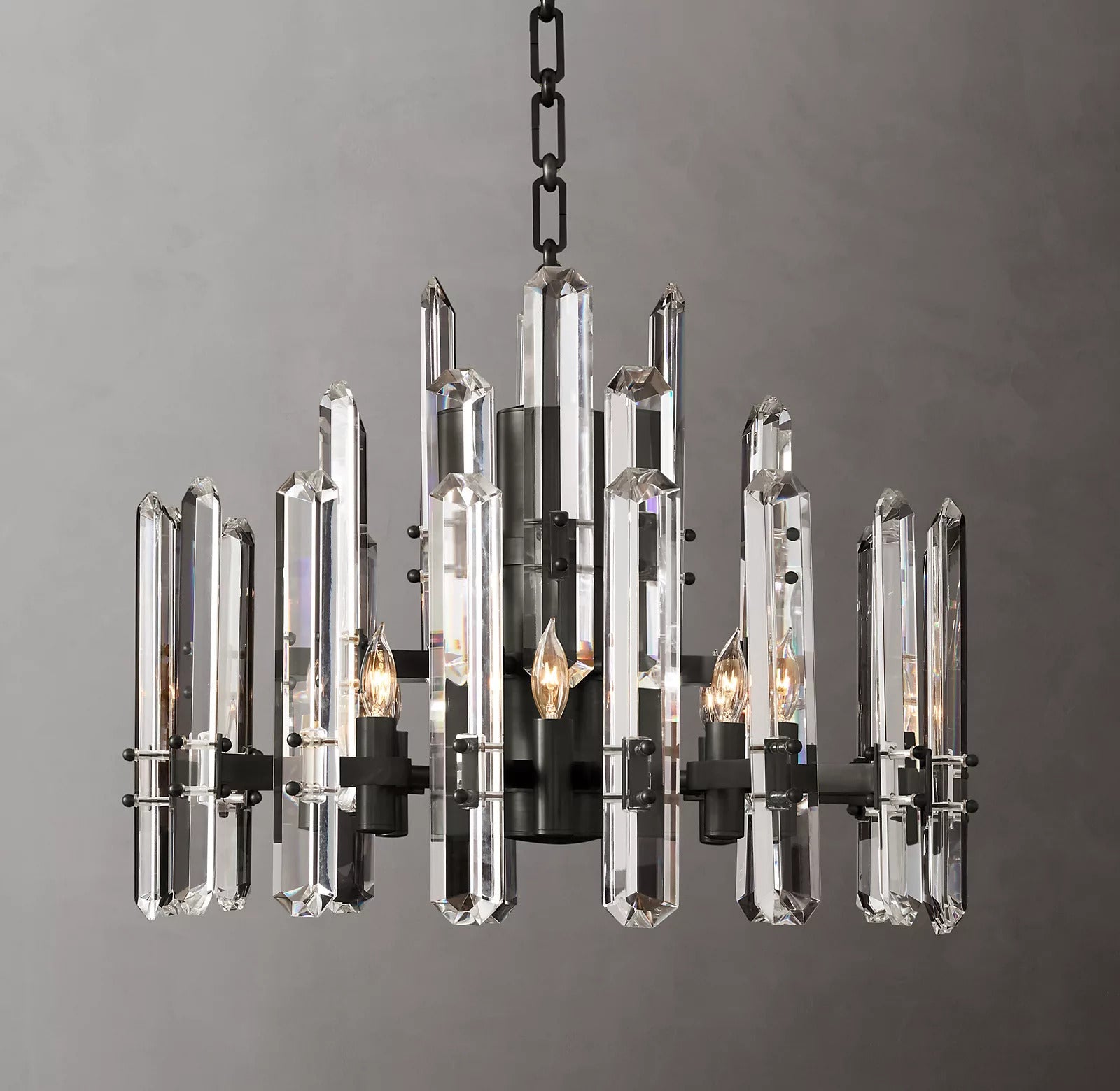 Bonnington Crystal Round Chandelier 24"