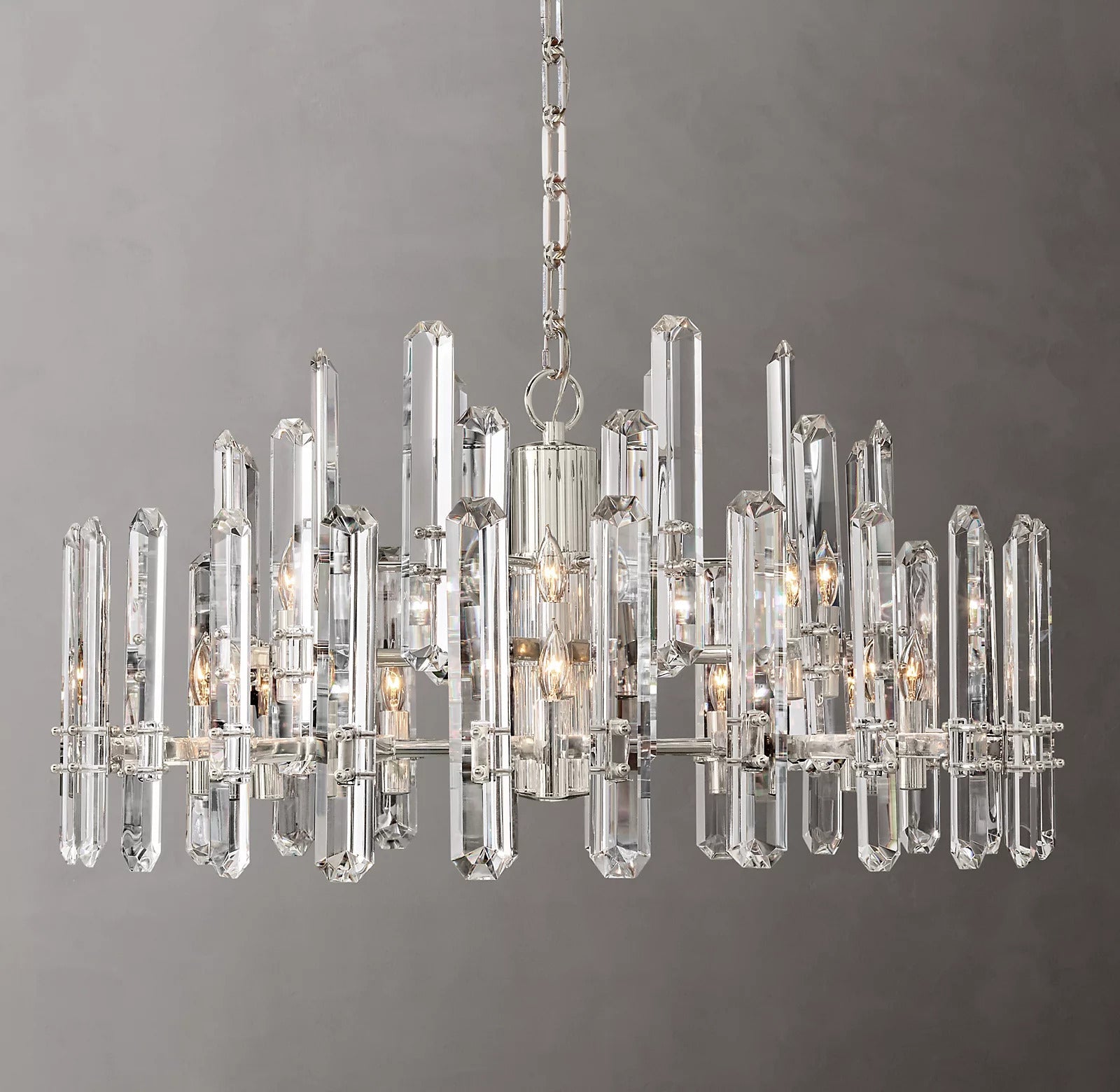 Bonnington Crystal Round Chandelier 32"