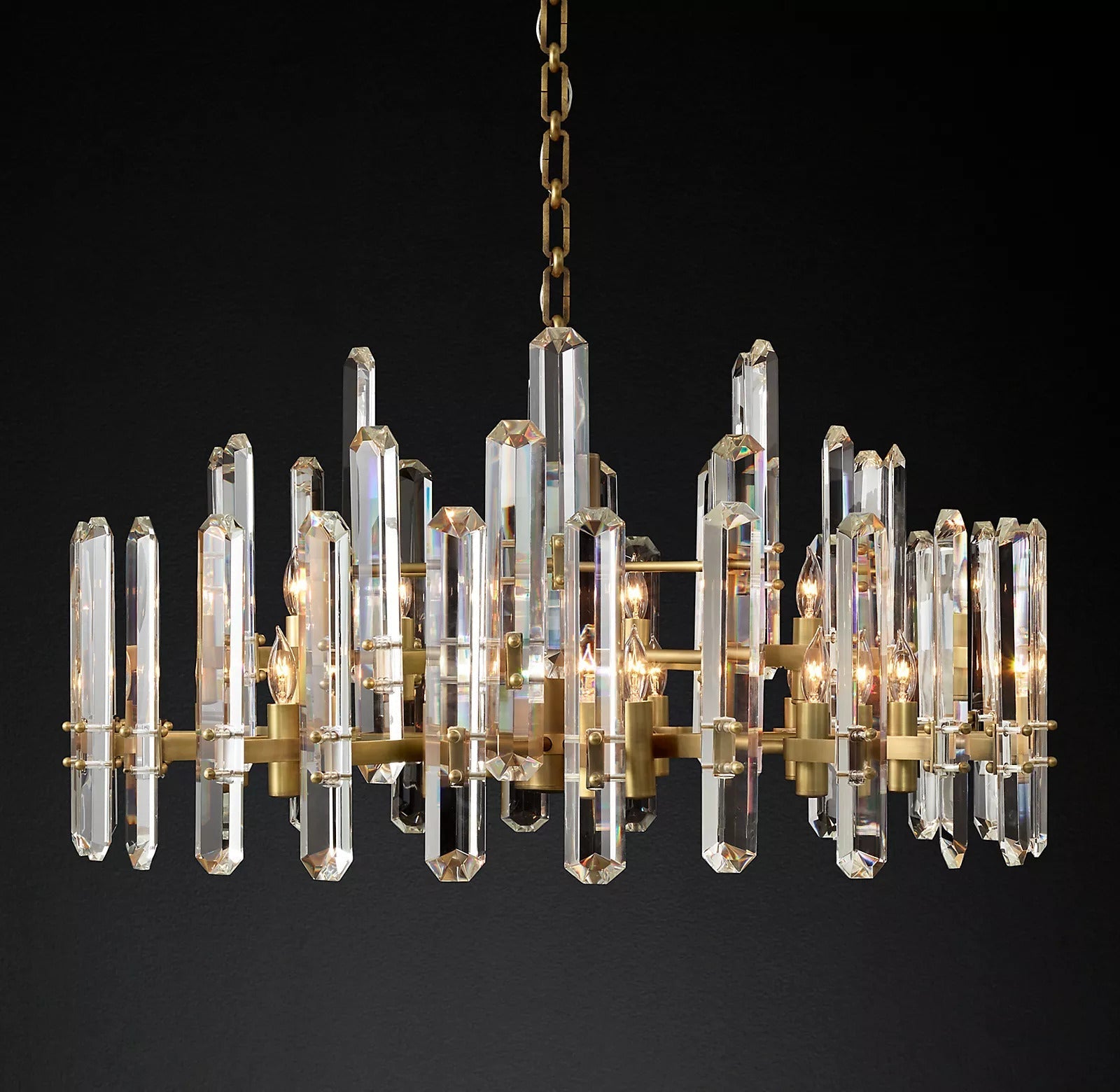 Bonnington Crystal Round Chandelier 32"