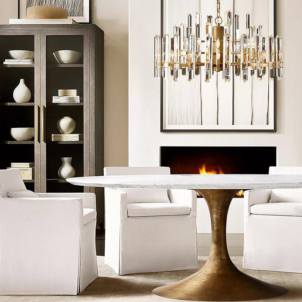 Bonnington Crystal Round Chandelier 32"