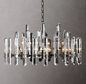 Bonnie Crystal Round Chandelier 37"
