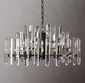 Bonnie Crystal Round Chandelier 37"