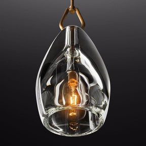 Brandon Flute Pendant 6"/ 8"/ 9", Modern Crystal Kitchen Pendants Lamp