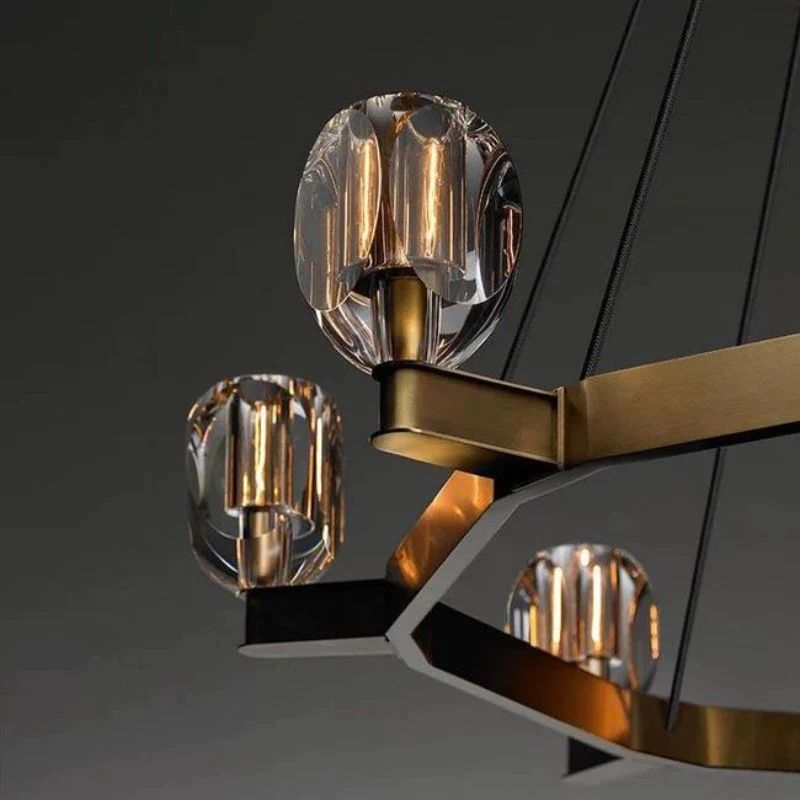 Candice Crystal Round Chandelier 60", Modern Chandeliers & Pendant Lights