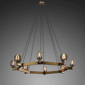 Candice Crystal Round Chandelier 60", Modern Chandeliers & Pendant Lights