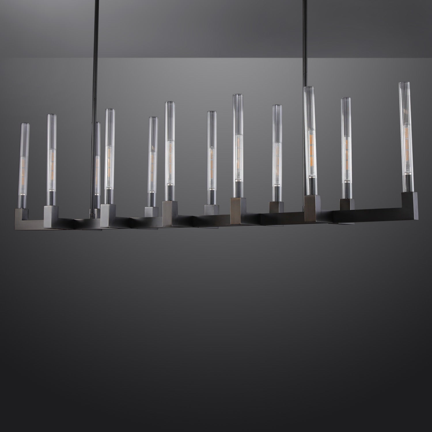 Candlestick Linear Chandelier 55"