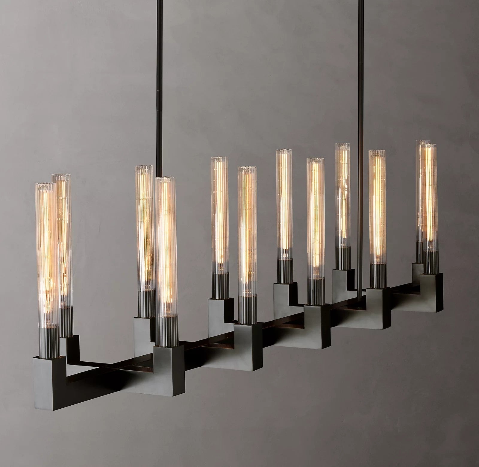 Candlestick Linear Chandelier 55"