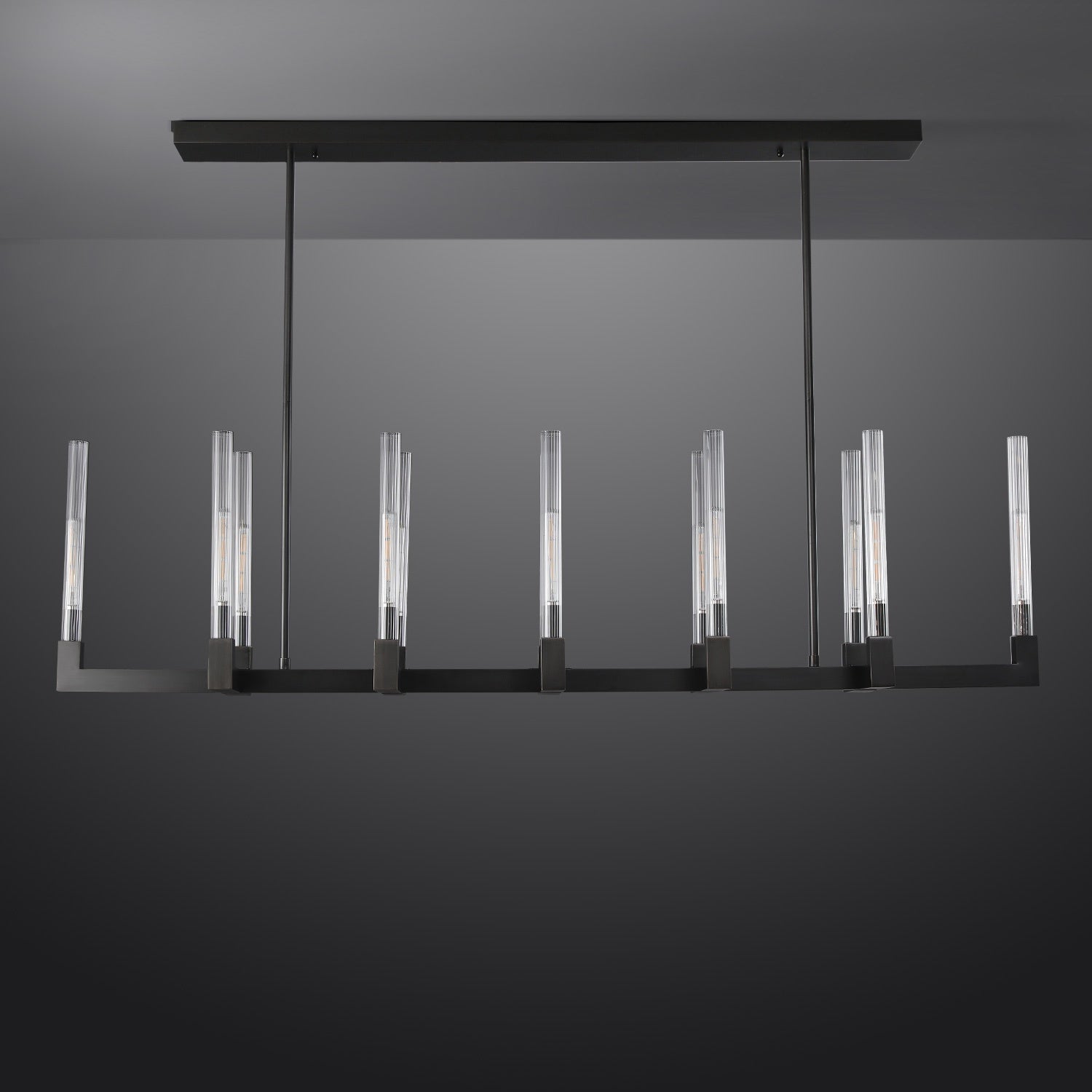 Candlestick Linear Chandelier 55"