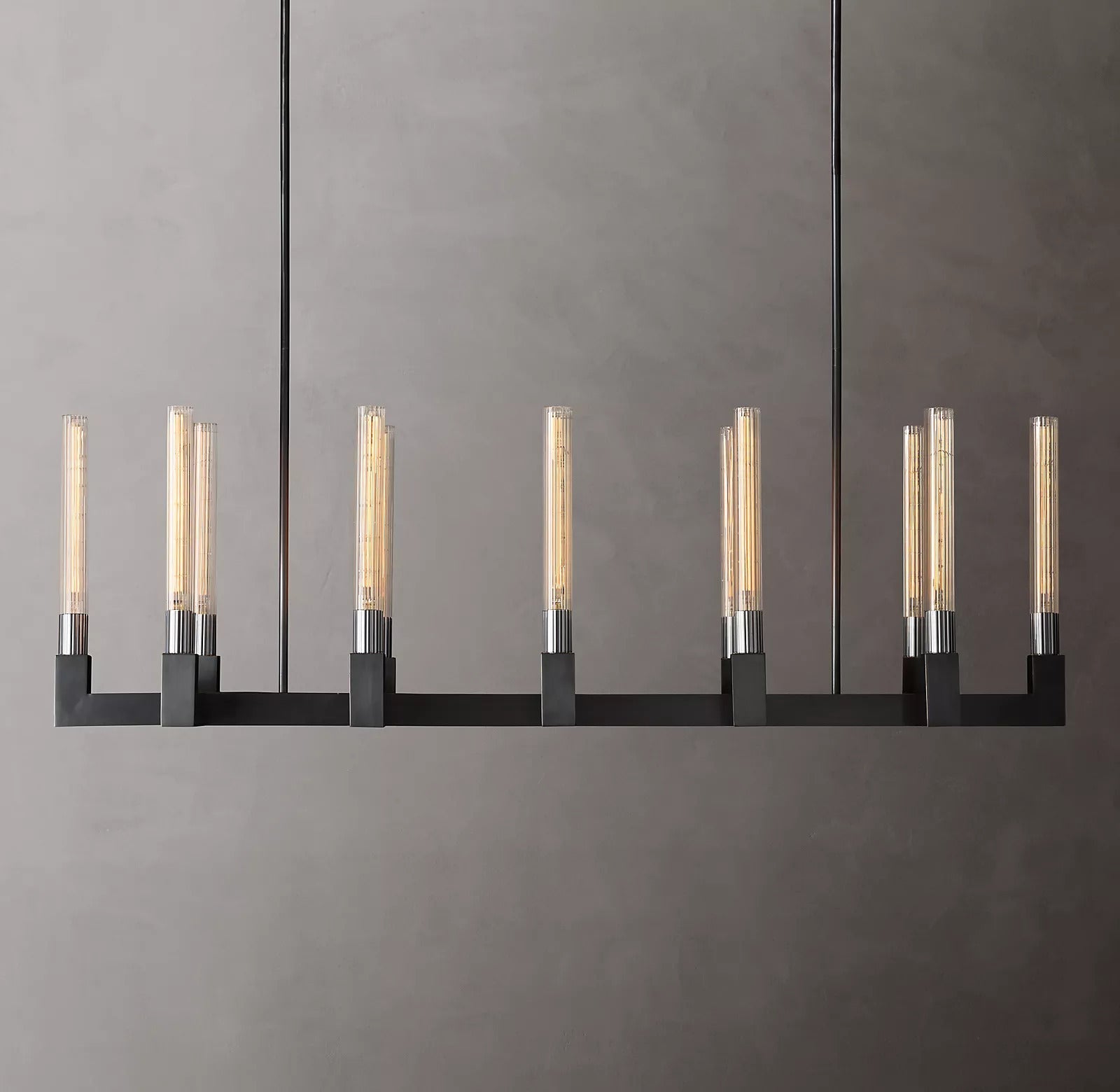 Candlestick Linear Chandelier 55"