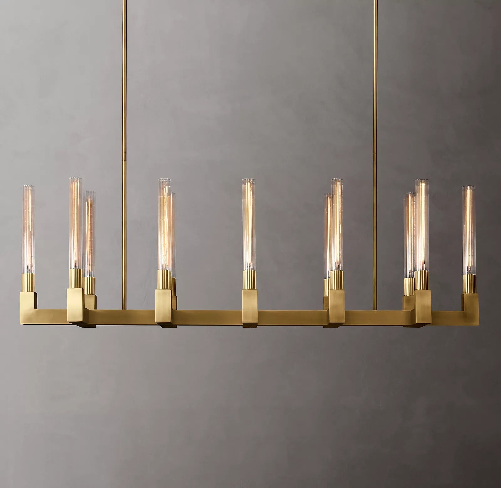 Candlestick Linear Chandelier 55"