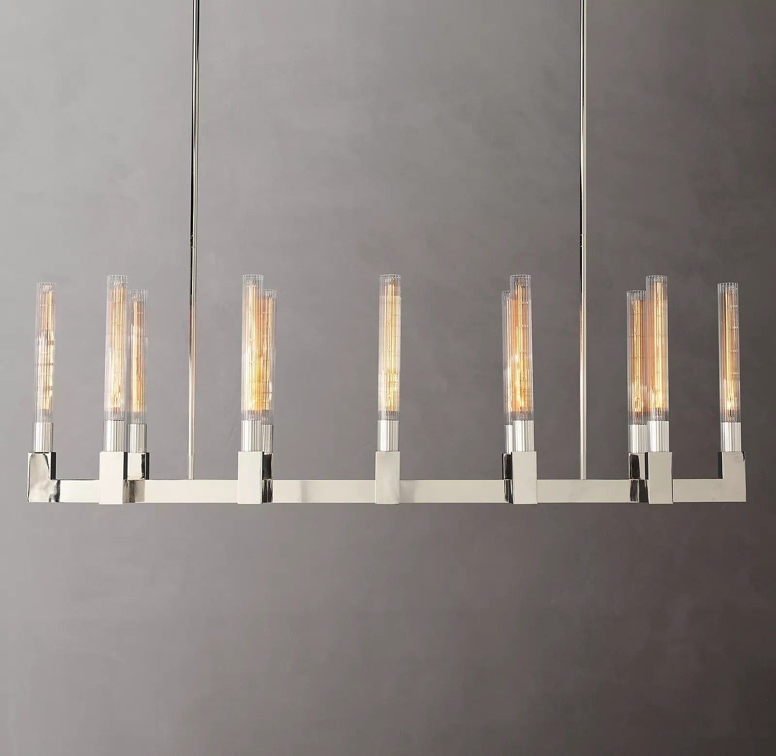 Candlestick Linear Chandelier 55"