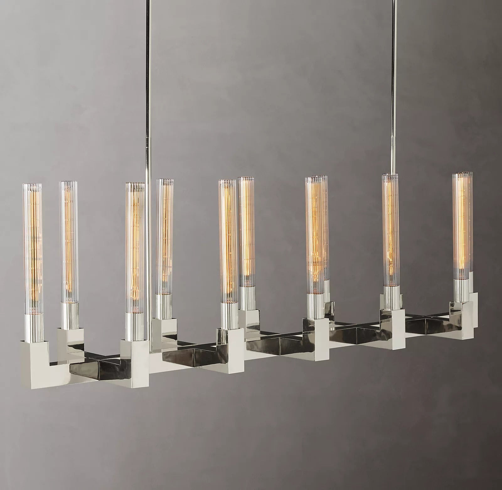 Candlestick Linear Chandelier 55"