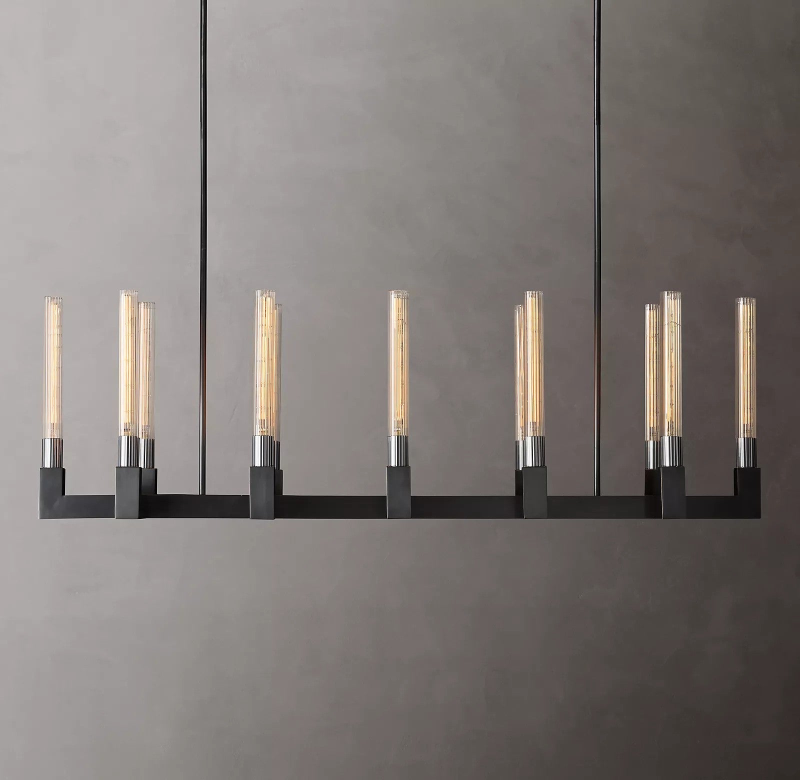 Candlestick Linear Chandelier 55"