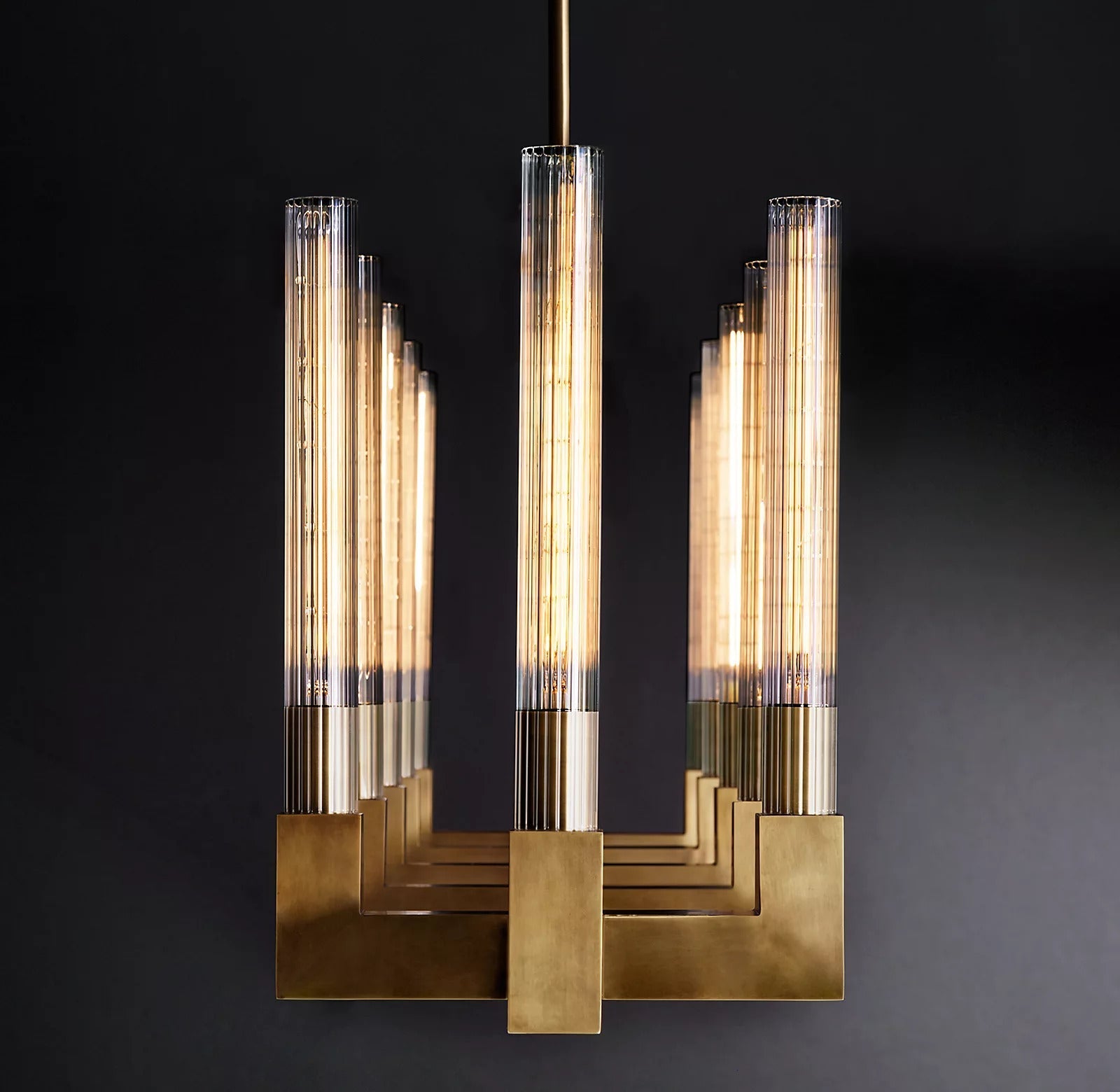 Candlestick Linear Chandelier 55"