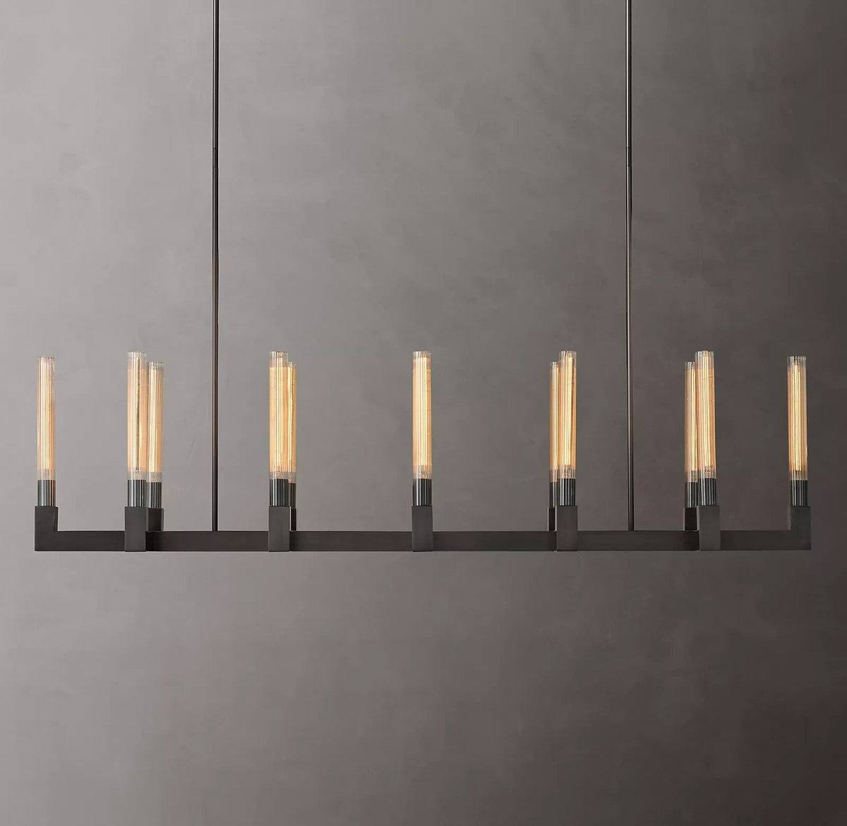 Candlestick Linear Chandelier 55"