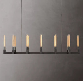 Candlestick Linear Chandelier 67"