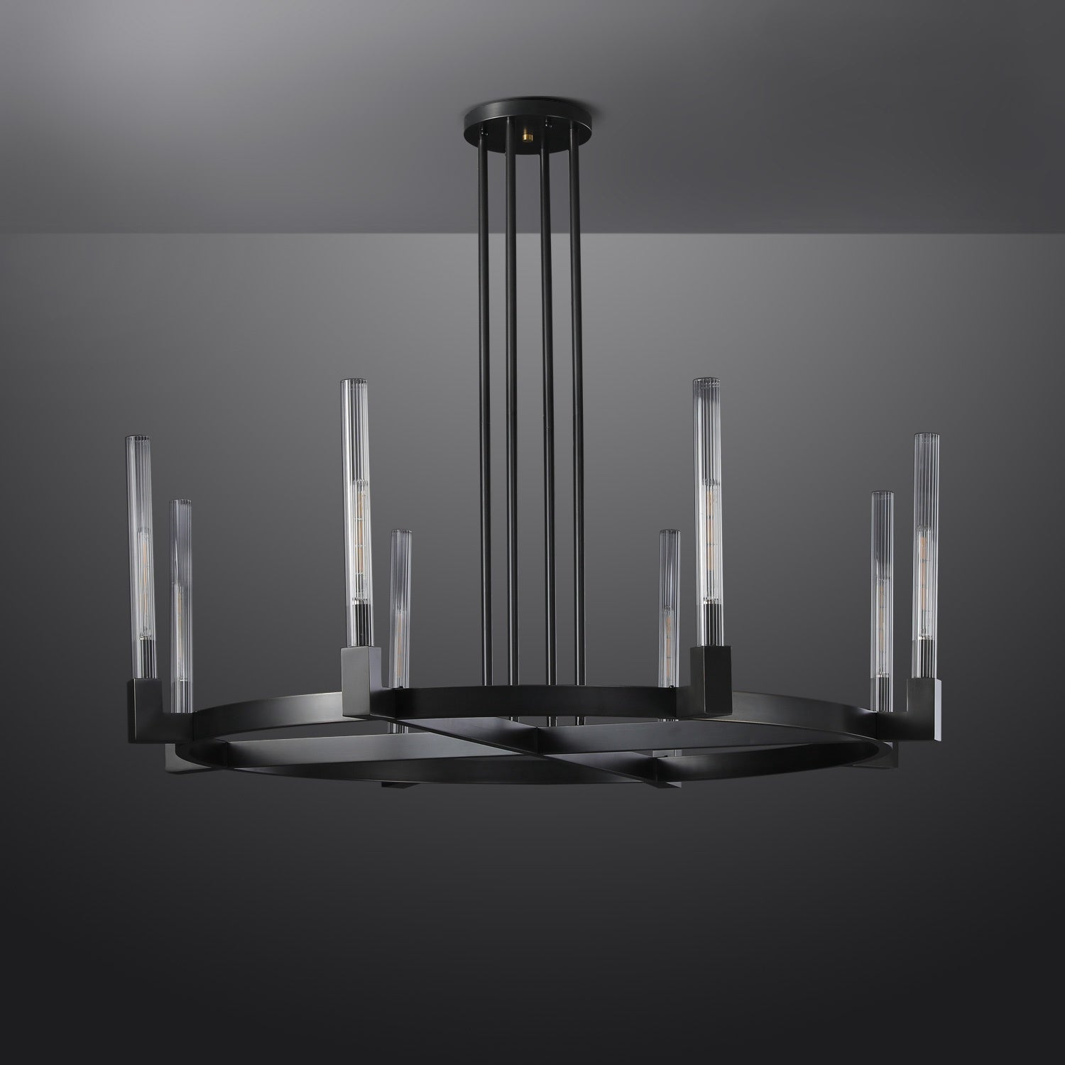 Candlestick Round Chandelier 36" 72"