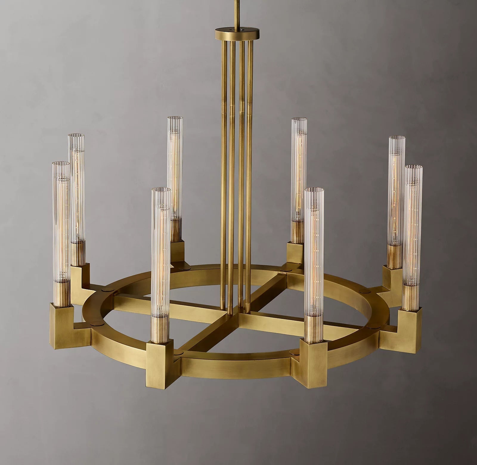 Candlestick Round Chandelier 36" 72"