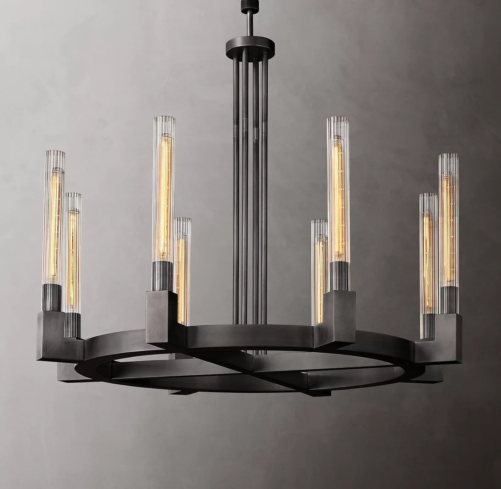 Candlestick Round Chandelier 36" 72"