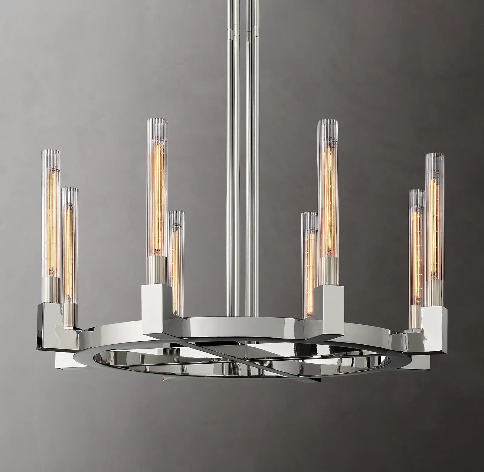 Candlestick Round Chandelier 36" 72"