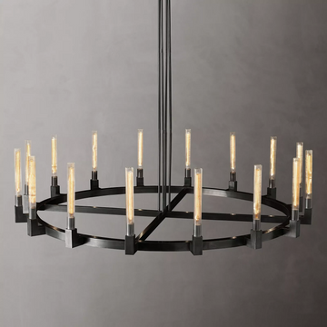 Candlestick Round Chandelier 36" 72"