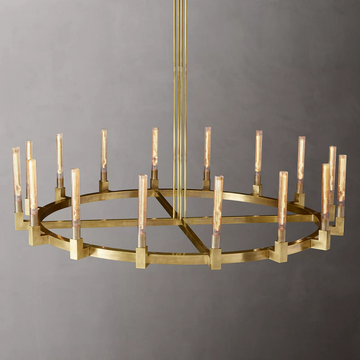 Candlestick Round Chandelier 36" 72"