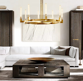 Candlestick Round Chandelier 36" 72"