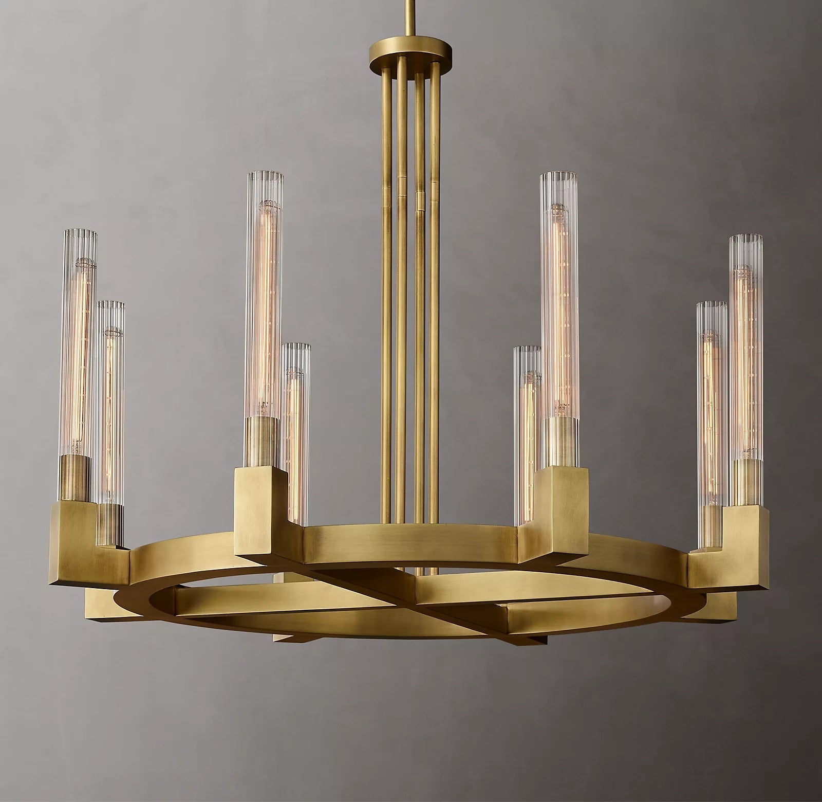 Candlestick Round Chandelier 36" 72"