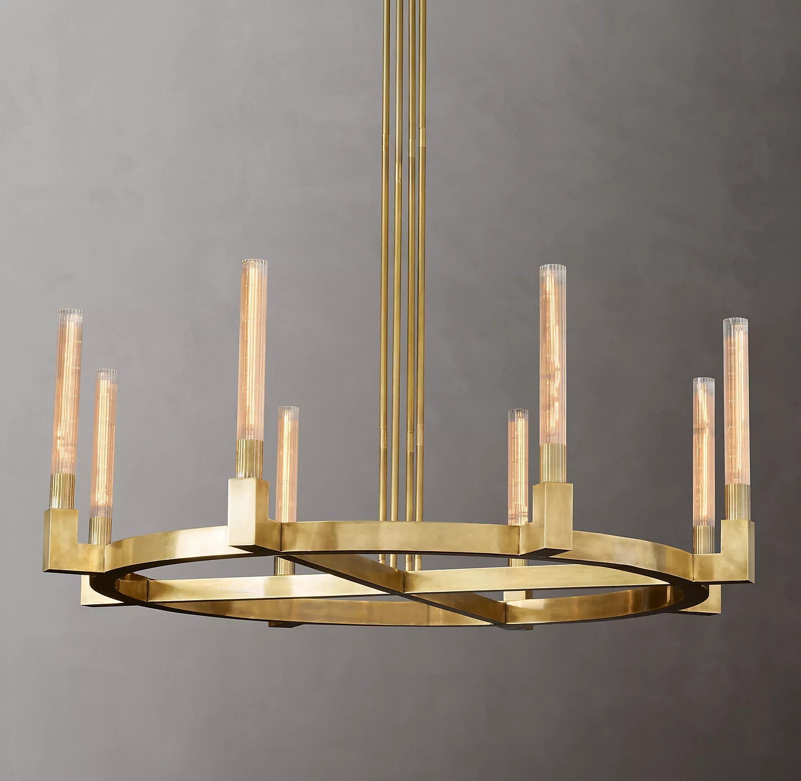 Candlestick Round Chandelier 48"