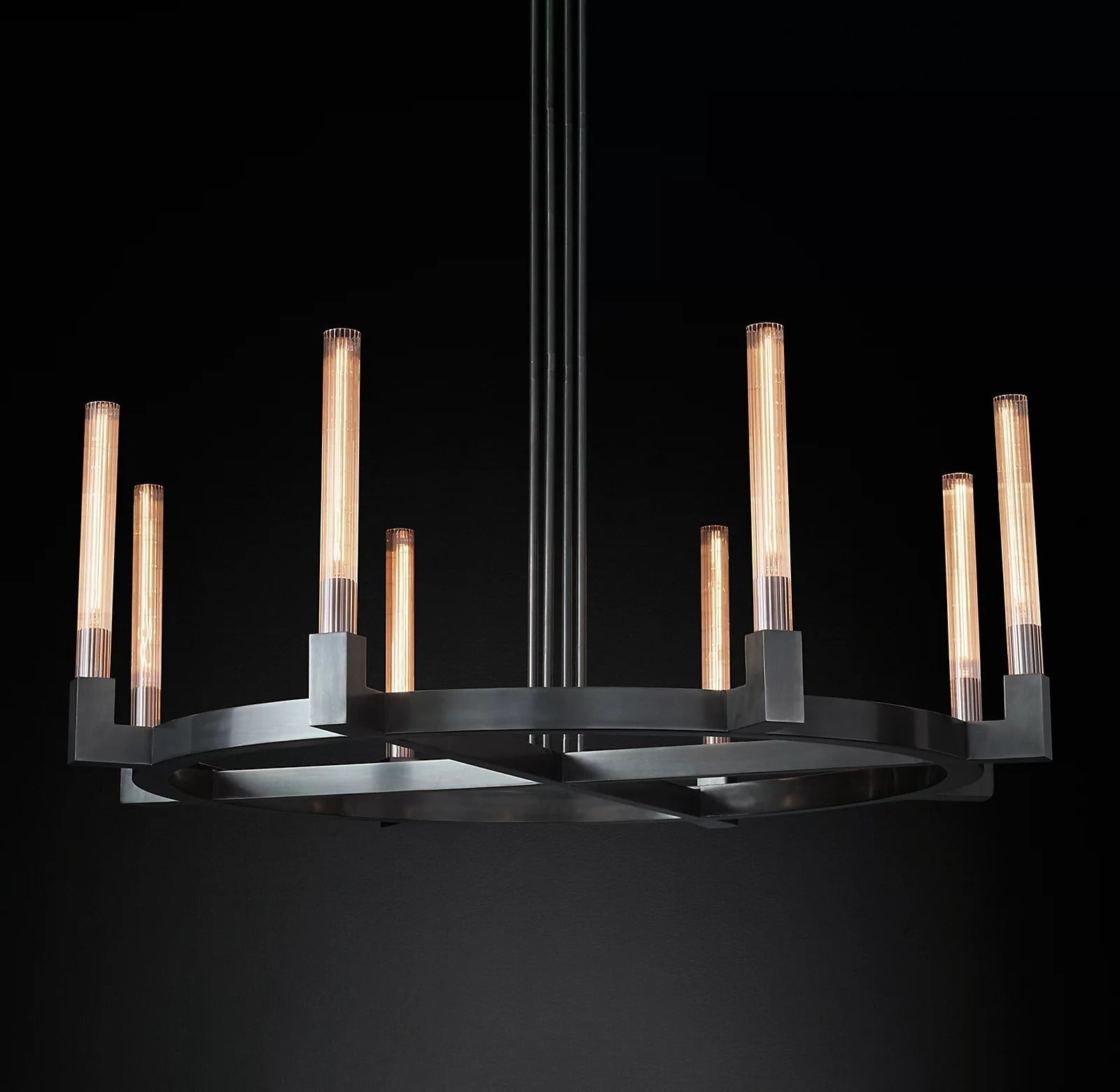 Candlestick Round Chandelier 48"
