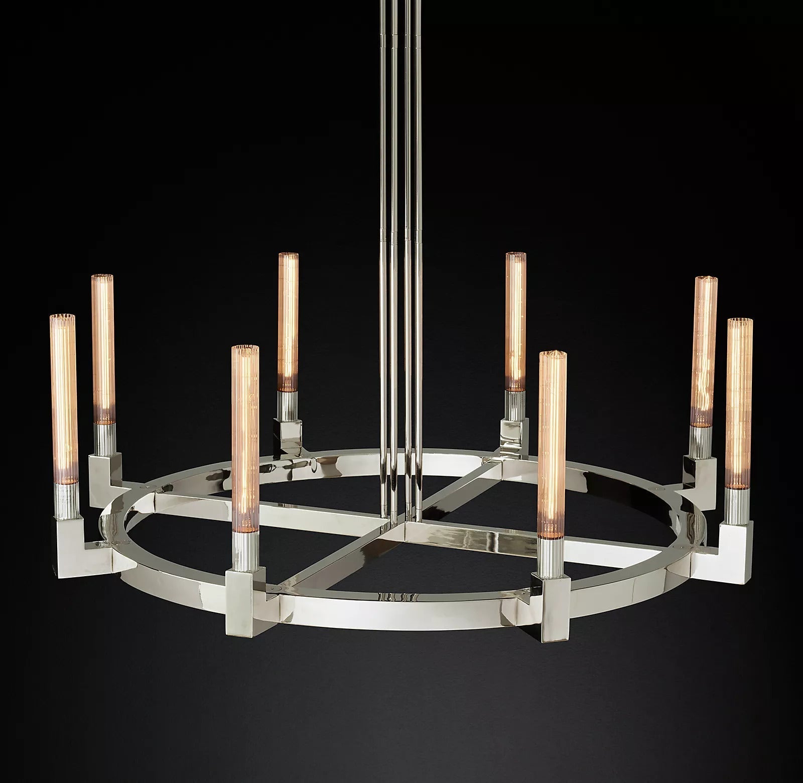 Candlestick Round Chandelier 48"