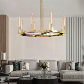 Candlestick Round Chandelier 48"