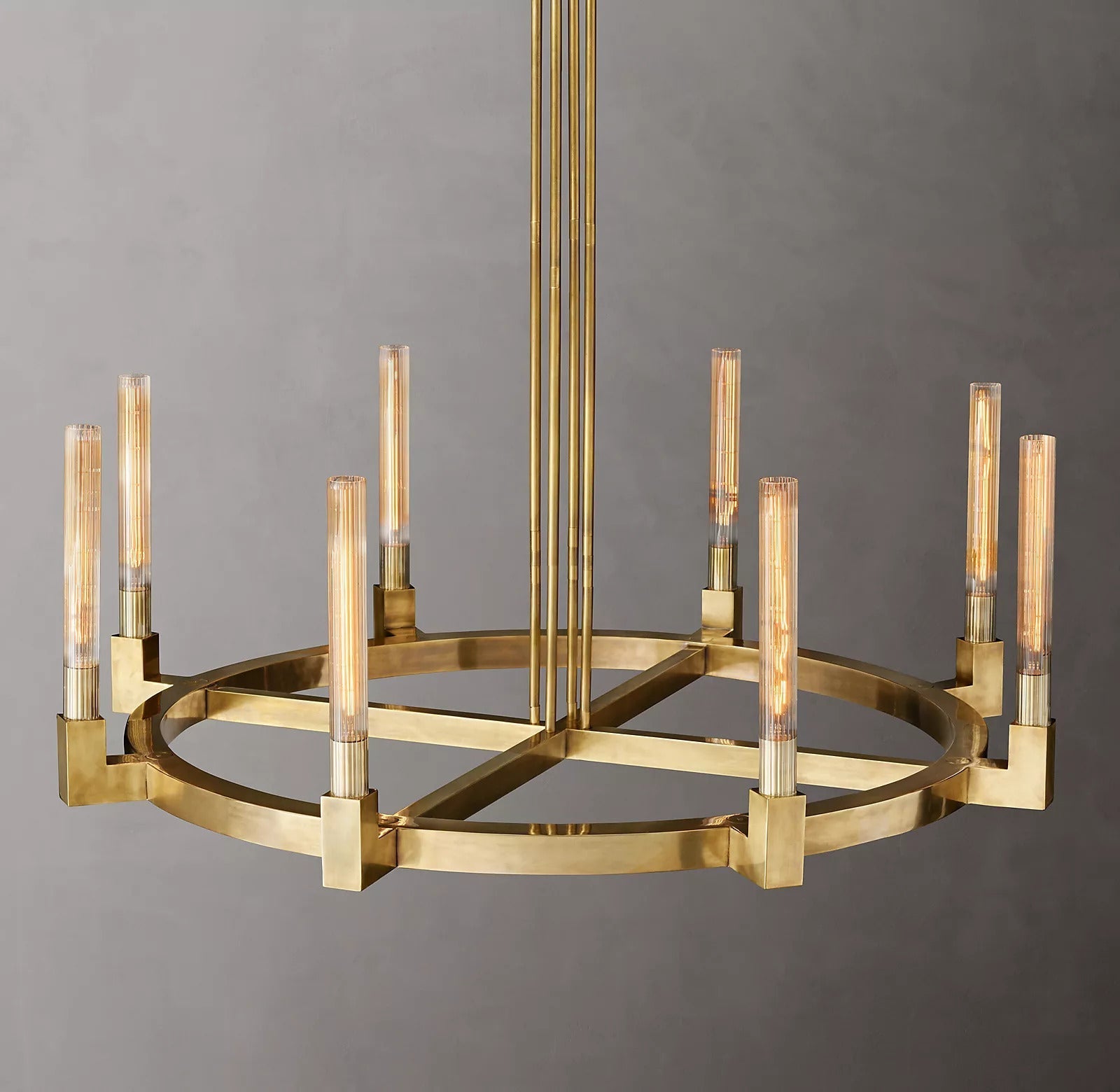 Candlestick Round Chandelier 48"