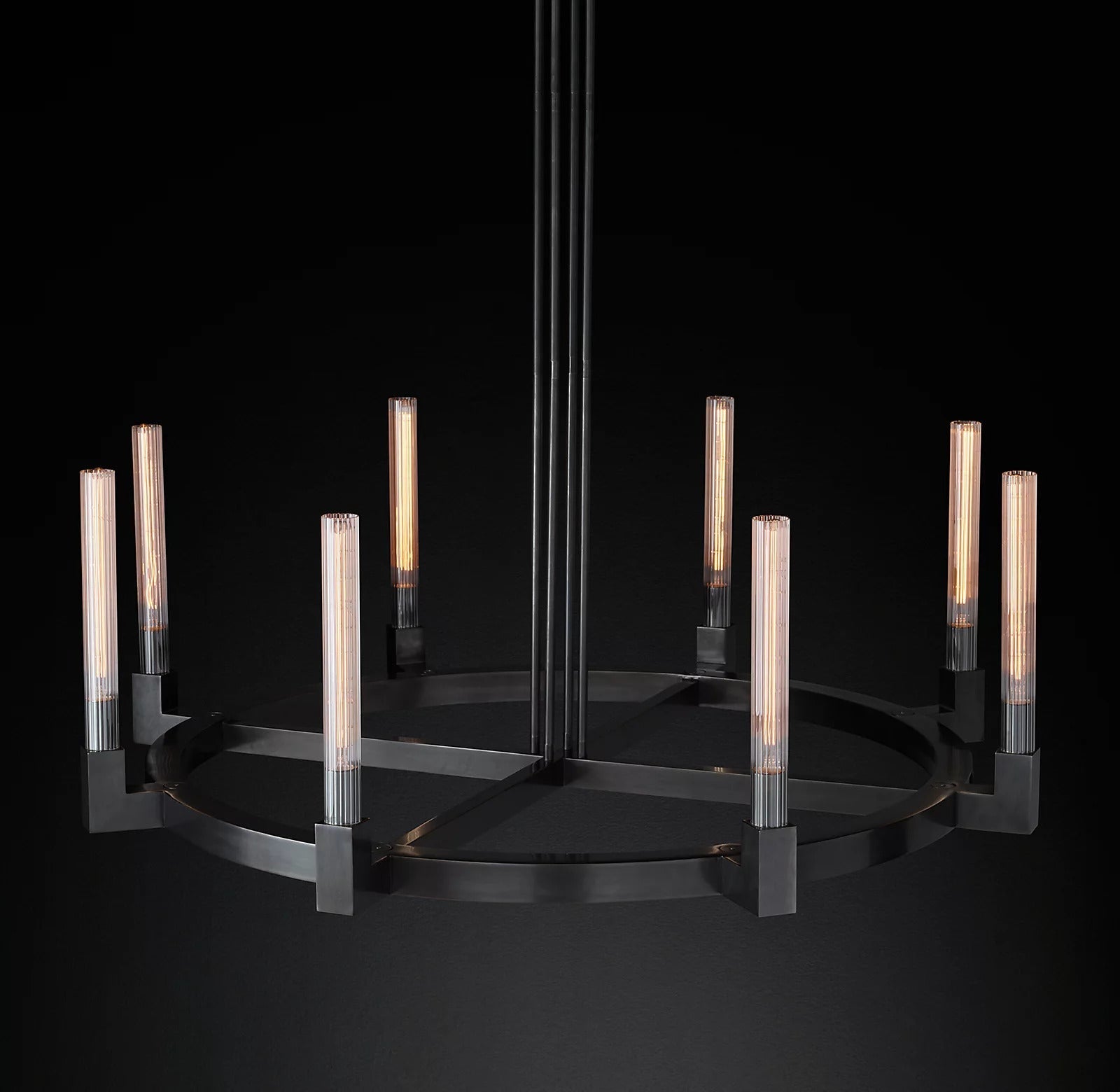 Candlestick Round Chandelier 48"