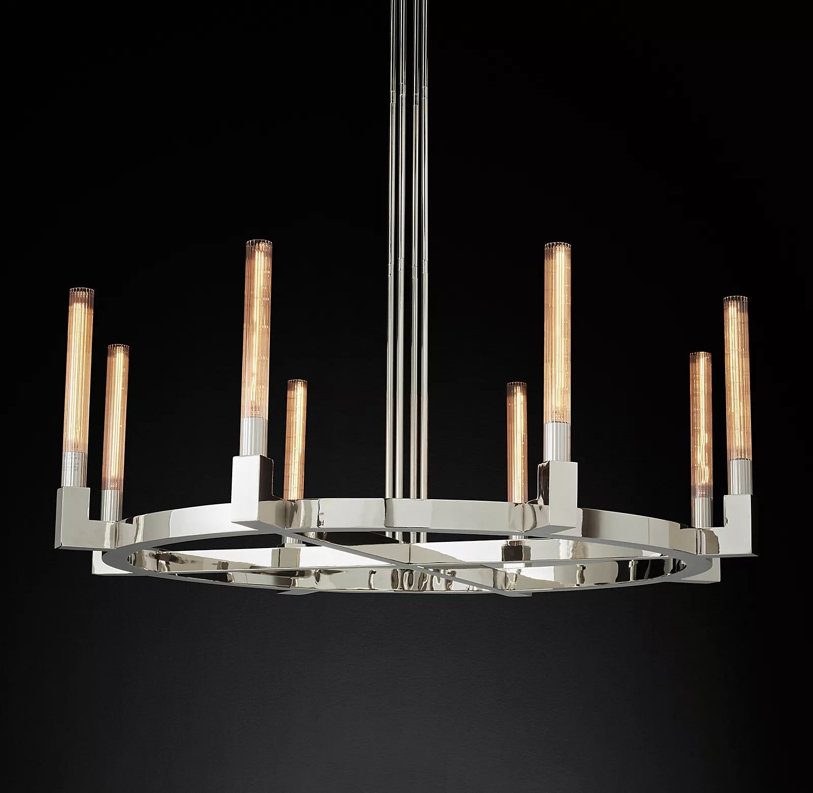 Candlestick Round Chandelier 48"