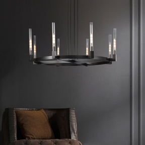 Candlestick Round Chandelier 48"