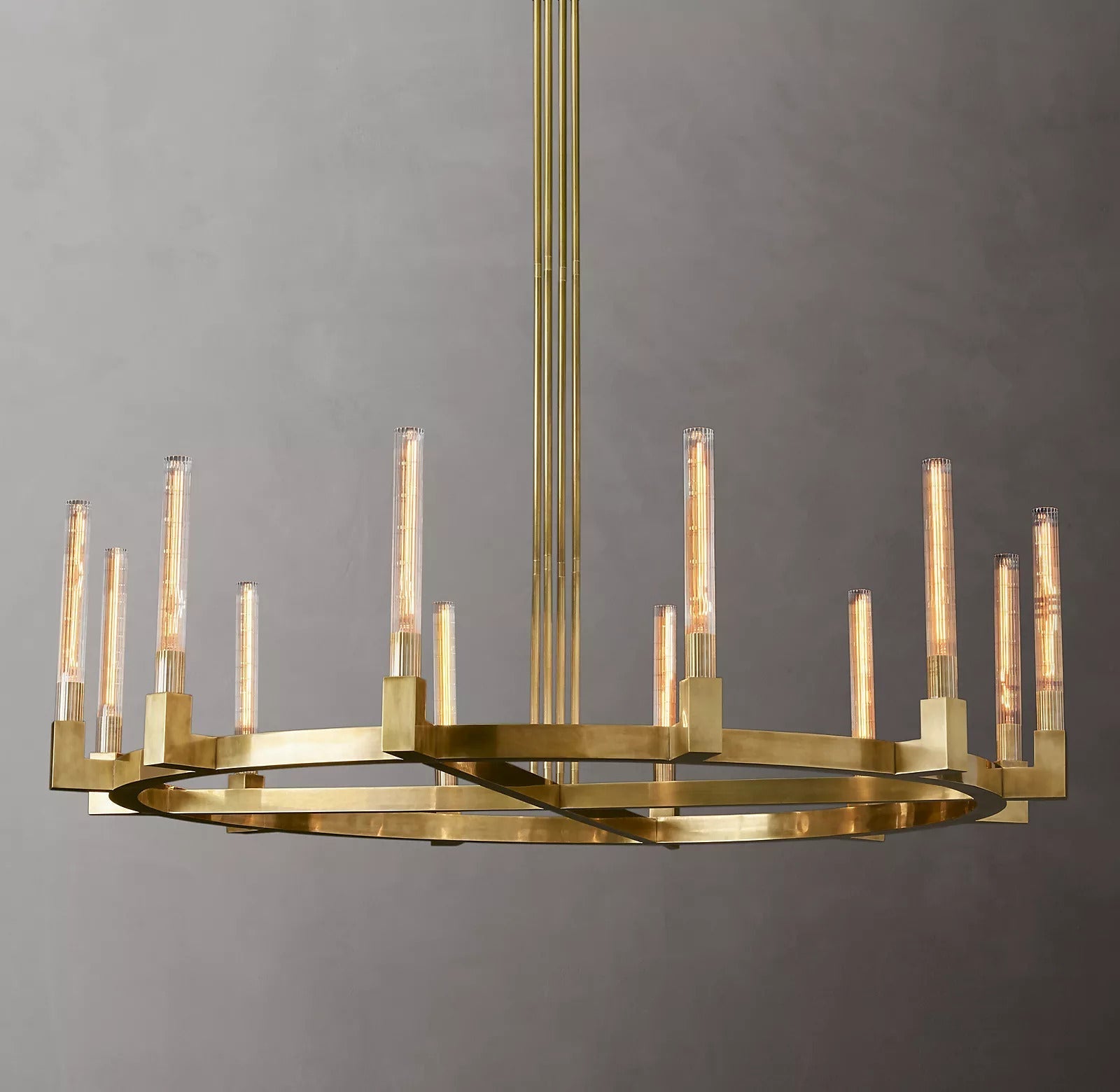 Candlestick Round Chandelier 60"