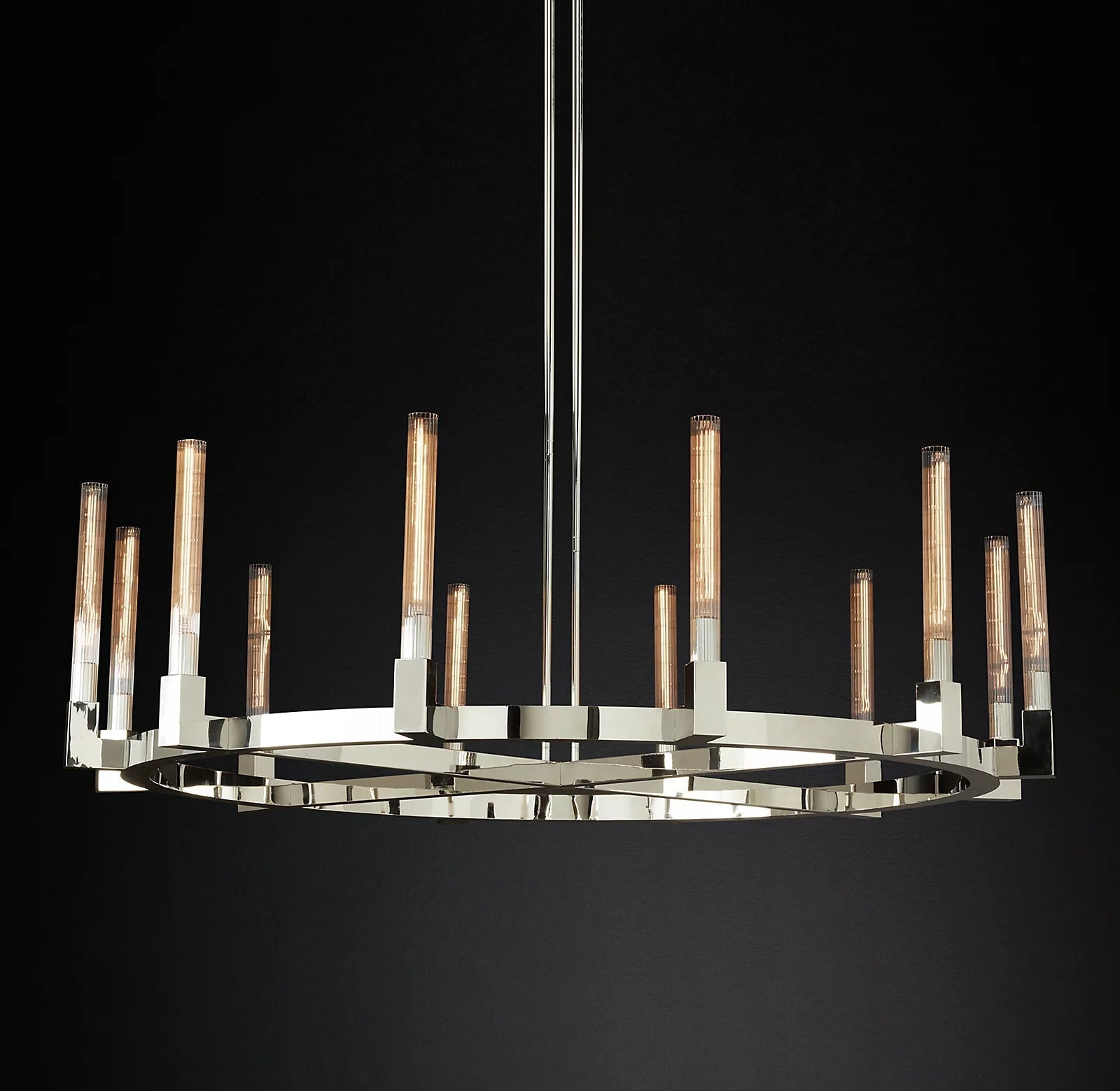 Candlestick Round Chandelier 60"