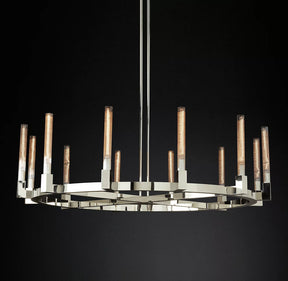 Candlestick Round Chandelier 60"