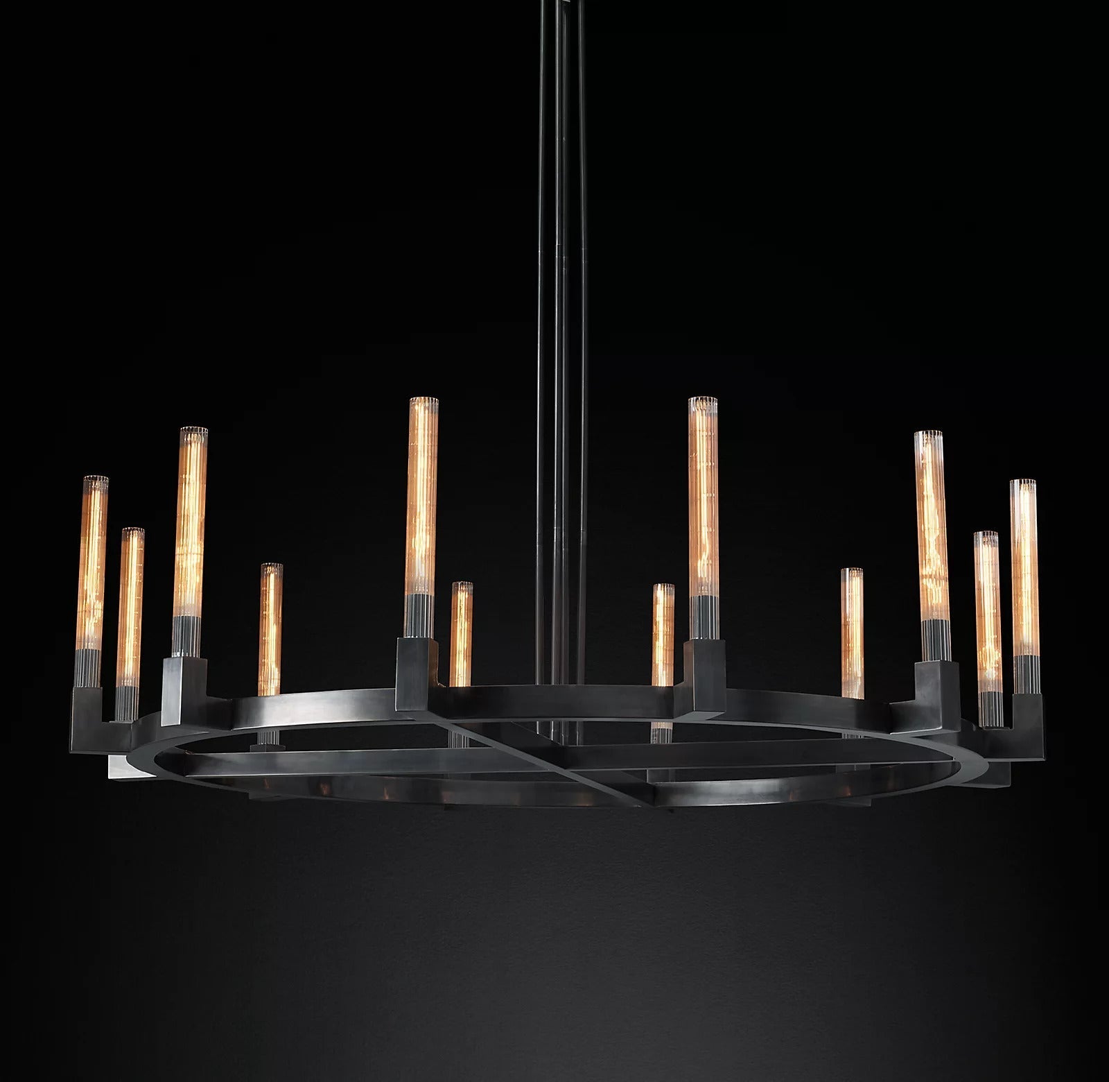 Candlestick Round Chandelier 60"