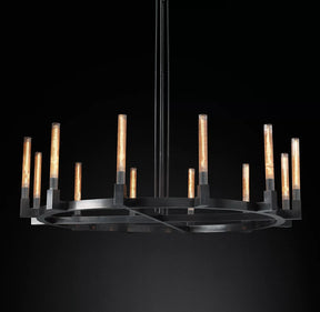 Candlestick Round Chandelier 60"
