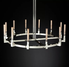 Candlestick Round Chandelier 60"