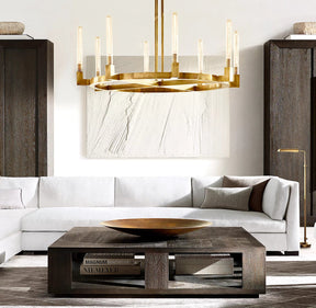 Candlestick Round Chandelier 60"