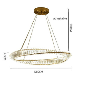 Cicero Crystal Ring Chandelier