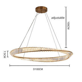 Cicero Crystal Ring Chandelier
