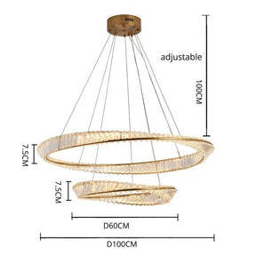 Cicero Crystal Ring Chandelier