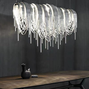 Classic Modern Tassel Chandelier For Dining Room