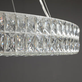 Clear K9 Crystal Ring Chandelier