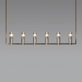 Concn Linear Chandelier for Dining Room